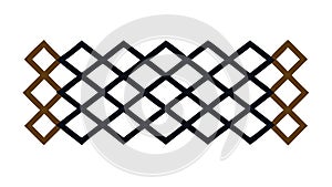 Abstract Intersecting Grid Pattern Line Art, vector design Generative AI
