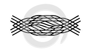 Abstract Intersecting Horizontal Lines Pattern, vector design Generative AI