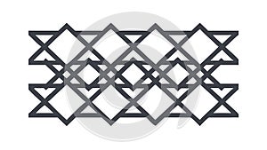 Abstract Intersecting Line Pattern Geometric Design, vector design Generative AI
