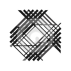 Abstract Intersecting Linear Grid Pattern Design, vector design Generative AI