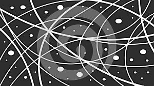 Abstract Intersecting Lines and Dots Pattern Vector, vector design Generative AI