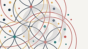 Abstract Intersecting Lines, Dynamic Geometric Pattern, vector design Generative AI