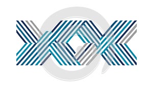 Abstract Intersecting Lines Geometric Pattern, vector design Generative AI