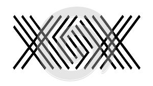 Abstract Intersecting Lines Geometric Pattern Vector, vector design Generative AI