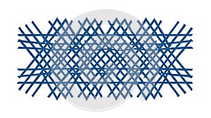 Abstract Intersecting Lines Grid Pattern Blue, vector design Generative AI