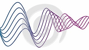 Abstract Intersecting Wave Pattern, Dynamic Flow Design, vector design Generative AI