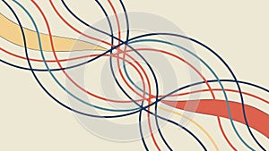 Abstract Intersecting Wavy Lines Pattern, Dynamic Background, vector design Generative AI