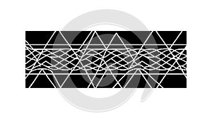 Abstract Intersecting Wavy Lines Pattern Vector, vector design Generative AI