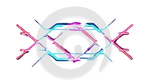 Abstract Intersecting X Pattern Geometric Design, vector design Generative AI