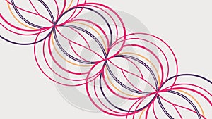 Abstract Intertwined Colorful Lines Pattern, vector design Generative AI