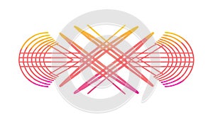 Abstract Intertwined Geometric Lines Vector Design, vector design Generative AI