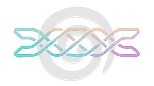 Abstract Intertwined Lines Vector. Dynamic Flow Pattern, vector design Generative AI