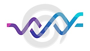 Abstract Intertwined Wavy Lines Dynamic Pattern, vector design Generative AI