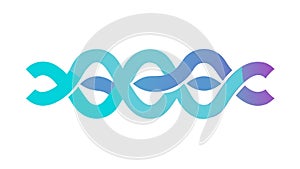 Abstract Interwoven Dynamic Wave Lines, vector design Generative AI