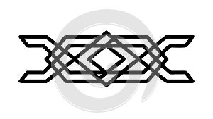 Abstract Interwoven Geometric Diamond Pattern Vector, vector design Generative AI