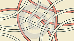 Abstract Interwoven Ribbon Lines Dynamic Pattern Design vector design Generative AI