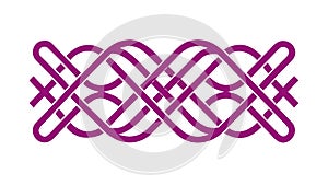 Abstract Interwoven Ribbon Pattern Vector: Dynamic Geometric Design, vector design Generative AI