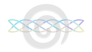 Abstract Interwoven Simple Lines Pattern, vector design Generative AI