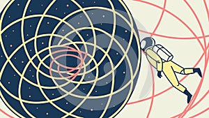 Abstract Intricate Spiral Pattern, Dynamic Optical Illusion Art, vector design Generative AI