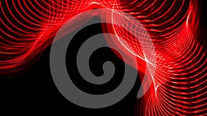 Abstract: Intriguing Swirls of Color on a Black Background