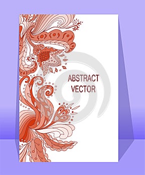 Abstract invitation card .