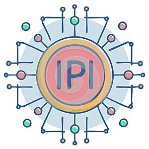Abstract IPI Concept Illustration Network Connection Data Interlink Technology
