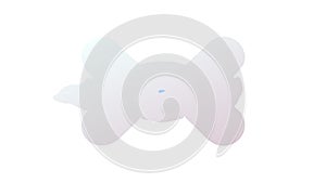 Abstract Irregular Gradient Shape, Dynamic Fluid Element, vector design Generative AI