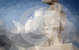 abstract irregular polygon background with a triangle pattern in