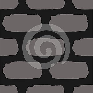 Abstract irregular striped block motif. Vector illustration. Dark background with minimalistic elements. Striped texture seamless
