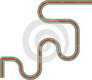 abstract irregular zigzag rounded waves