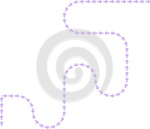 abstract irregular zigzag squared waves