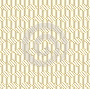 Abstract isometric 3d cube pattern background vector image