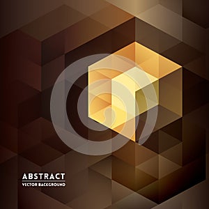 Abstract Isometric Shape Background