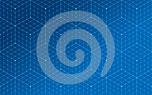 Abstract isometric technology background