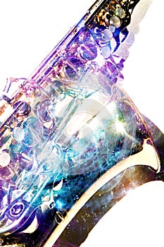 Abstract Jazz Saxaphone