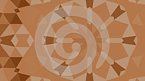 Abstract kaleidoscope background in shades of orange