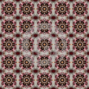 Abstract kaleidoscope background with square dimensions.