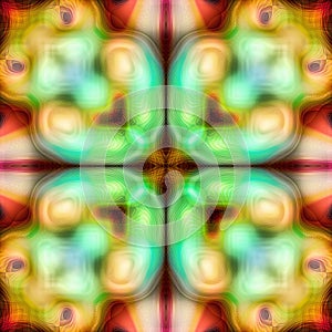 Abstract kaleidoscopic seamless colorful pattern background texture