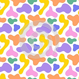 Abstract kids pattern in doodle style