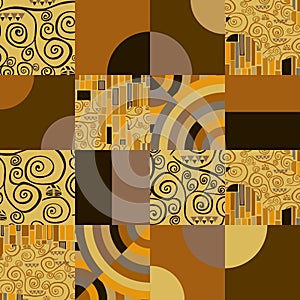 abstract Klimt pattern