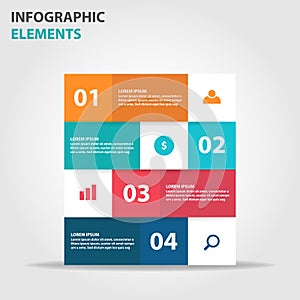 Abstract label business Infographics elements, presentation template flat design vector illustration for web design marketing