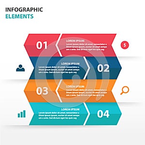 Abstract label business Infographics elements, presentation template flat design vector illustration for web design marketing
