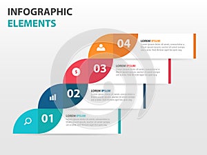 Abstrakt zäitlinn elementer presentatioun Schabloun Flaach illustratioun webdesign 