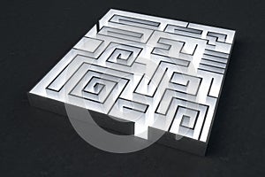 Abstract labyrinth backdrop