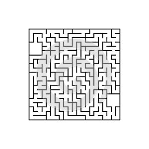 Abstract labyrinth. Game for kids. Puzzle for children. Maze conundrum. Vector illustration