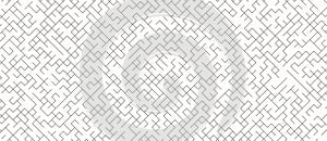 Abstract labyrinth pattern with diagonal lines