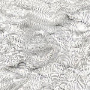 Abstract Land Art Mountains With Fluid Lines And Texture