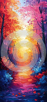 Serene Vibrant Landscape photo