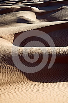 Abstract landscape of the sand dunes