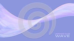Abstract lavender blue wave. Vector graphics